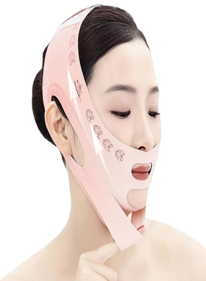 Ceoyiler V Line Face Lifting Strap, Chin Strap for Sleeping, Jaw Line Sculptor Eliminator, Neck Lift Jaw Tightening Exerciser, Face Lift Tape Remover, Double Chin Reducer Face Lift Up Belt - Image 1